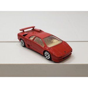 BURAGO Lamborghini Diablo 1990 Cherry Red 1:43 Die Cast Car Made In Italy
